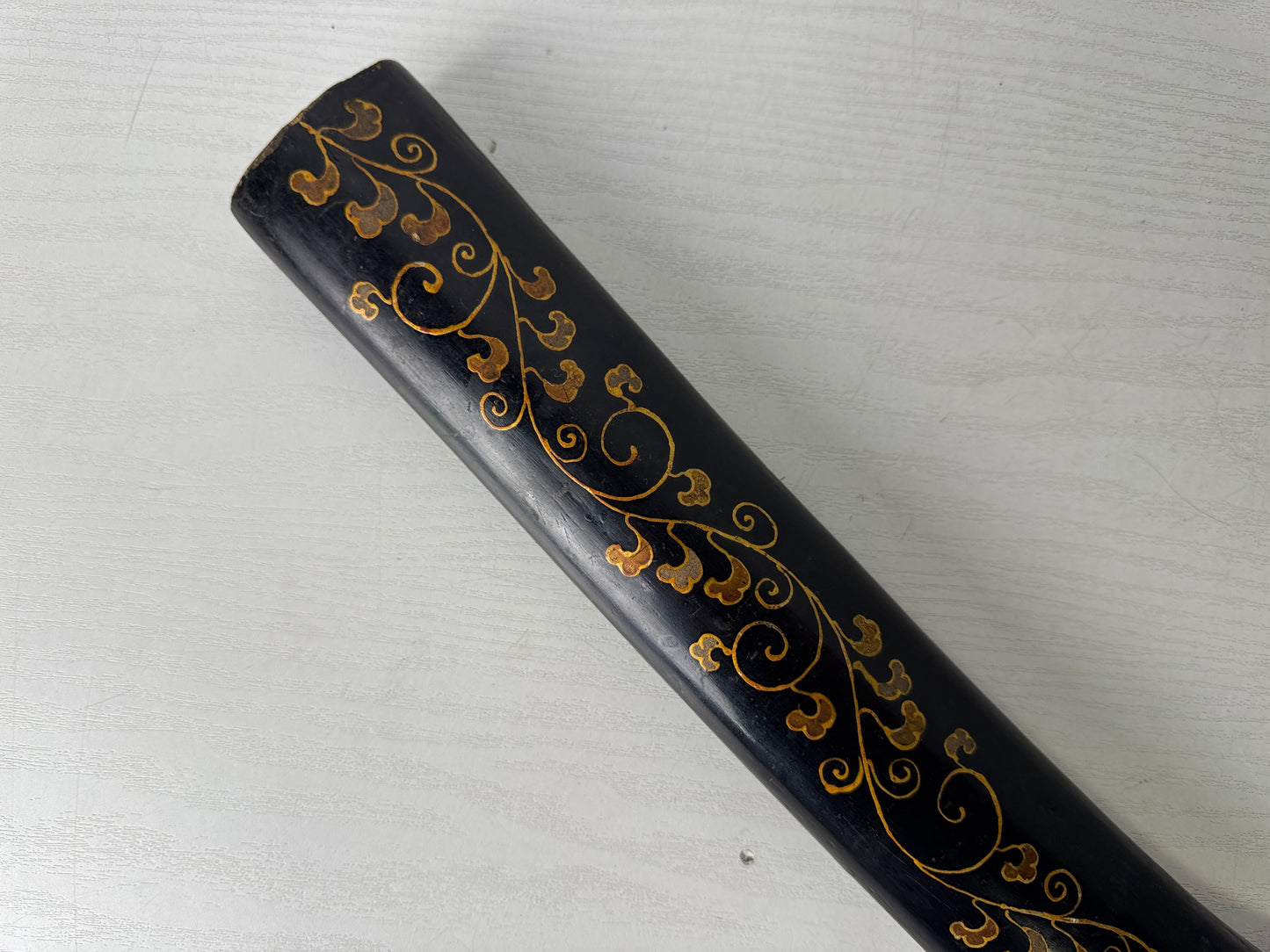 Y9965 SAYA Naginata sheath scabbard Makie Japan antique samurai katana koshirae