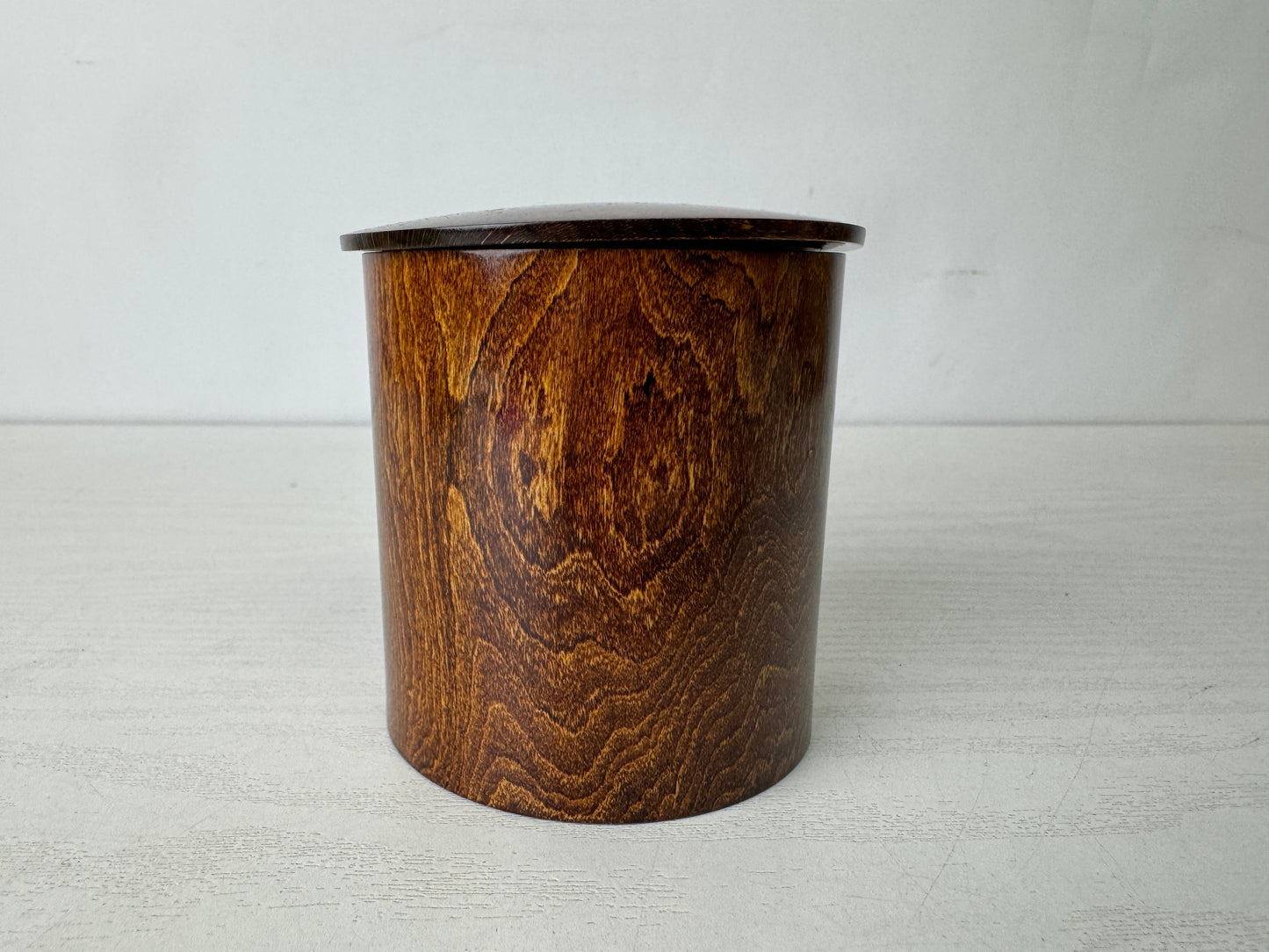 Y9966 TEA CADDY wooden Natsume signed box Japan antique matcha container case