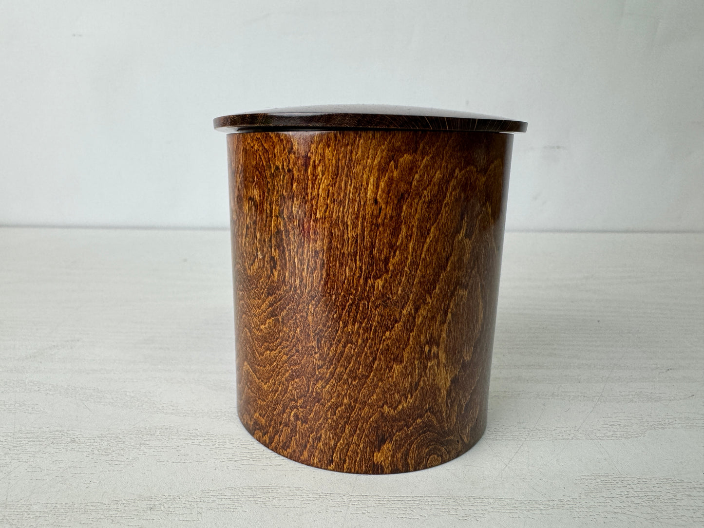 Y9966 TEA CADDY wooden Natsume signed box Japan antique matcha container case