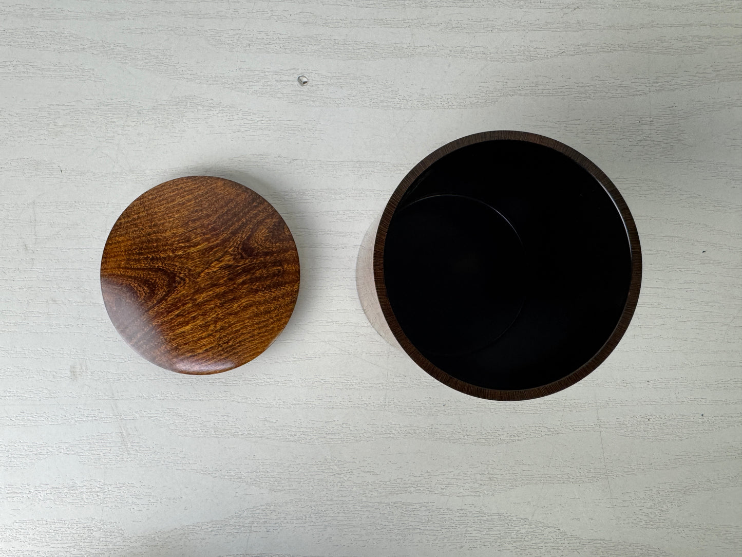 Y9966 TEA CADDY wooden Natsume signed box Japan antique matcha container case