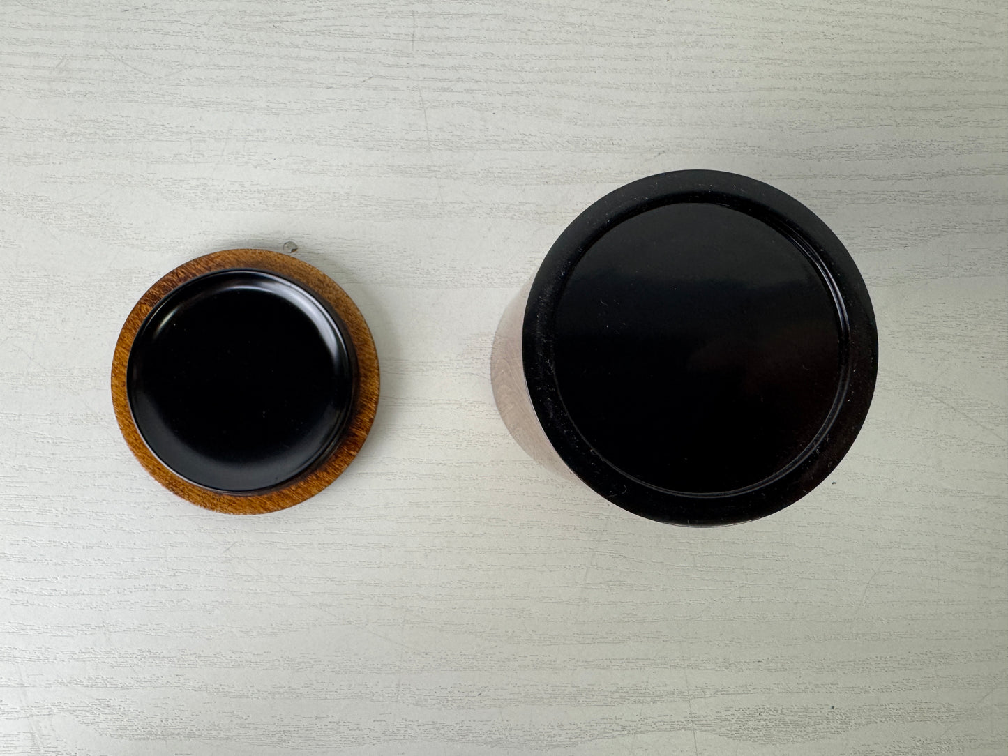 Y9966 TEA CADDY wooden Natsume signed box Japan antique matcha container case