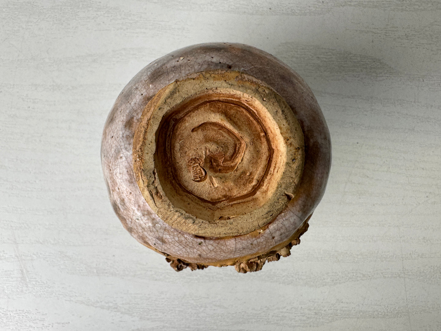 Y9970 YUNOMI Ikkaku-ware teacup signed box Japan antique sencha cup tableware