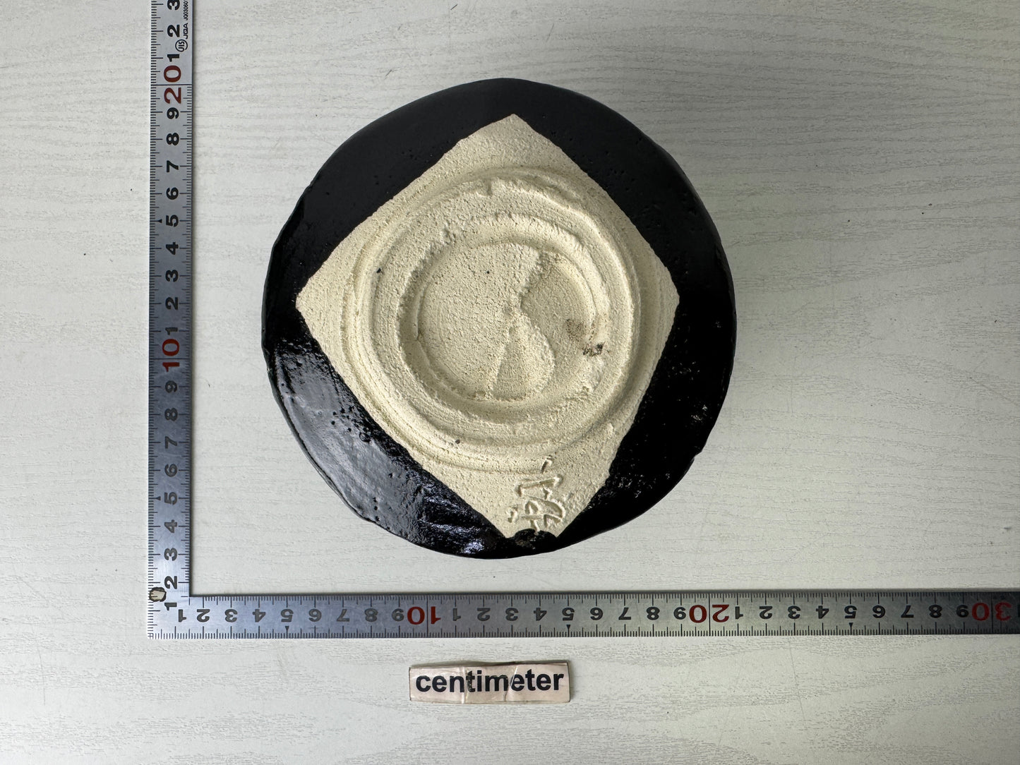 Y9972 CHAWAN Seto-ware Seto-guro bowl signed box Japan antique tea ceremony cup