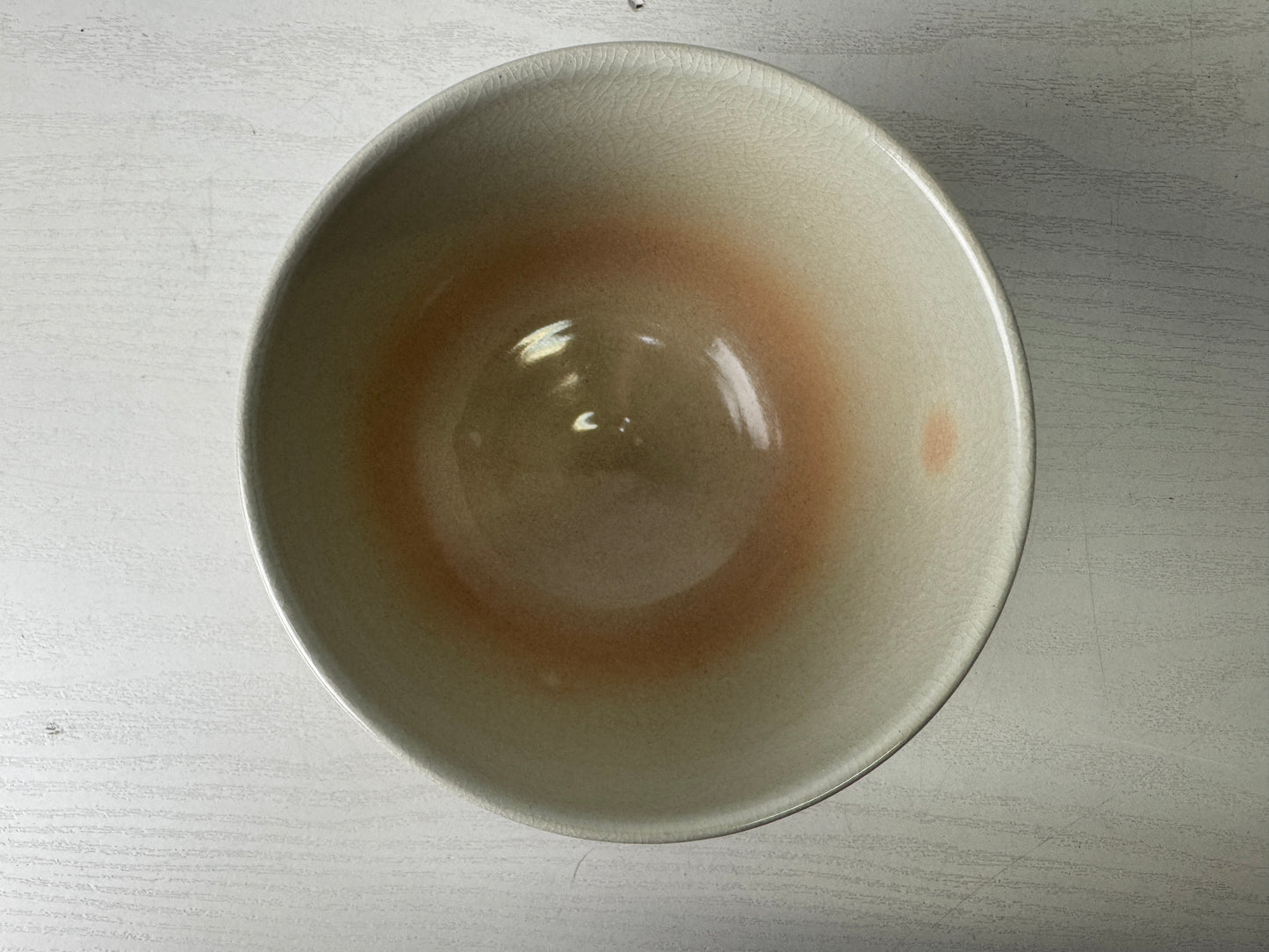 Y9973 CHAWAN Banko-ware bowl signed box Wave Rabbit Japan antique tea ceremony