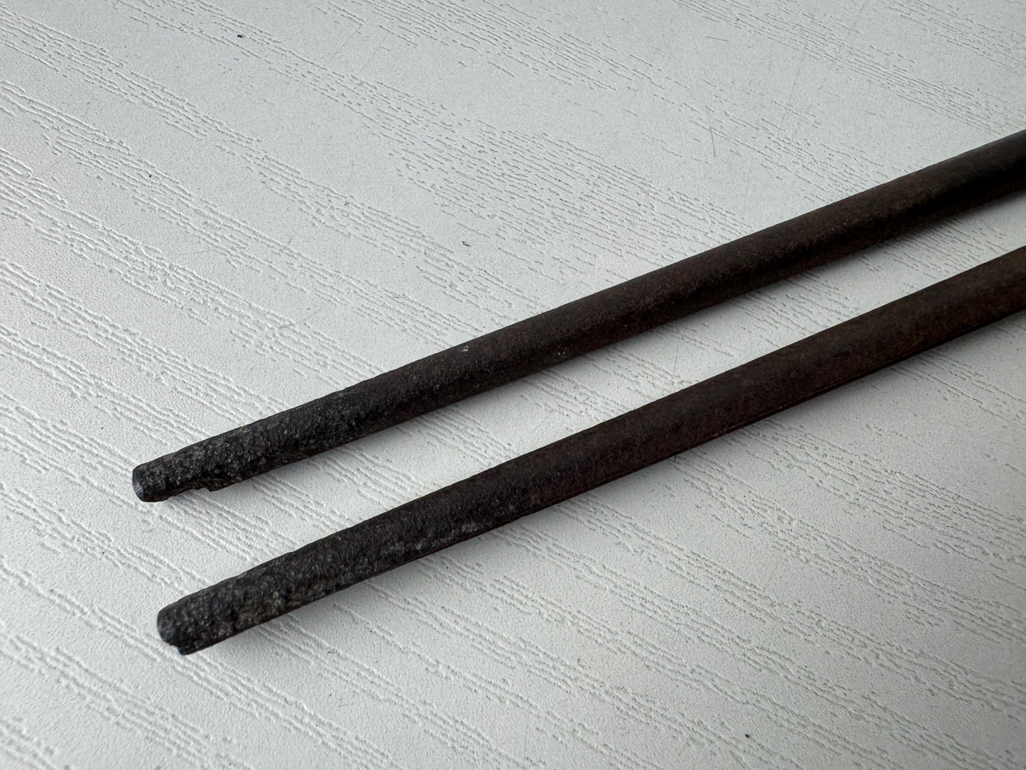 Y9977 HIBASHI Iron chopsticks fire tongs Japan Tea Ceremoy utensils antique