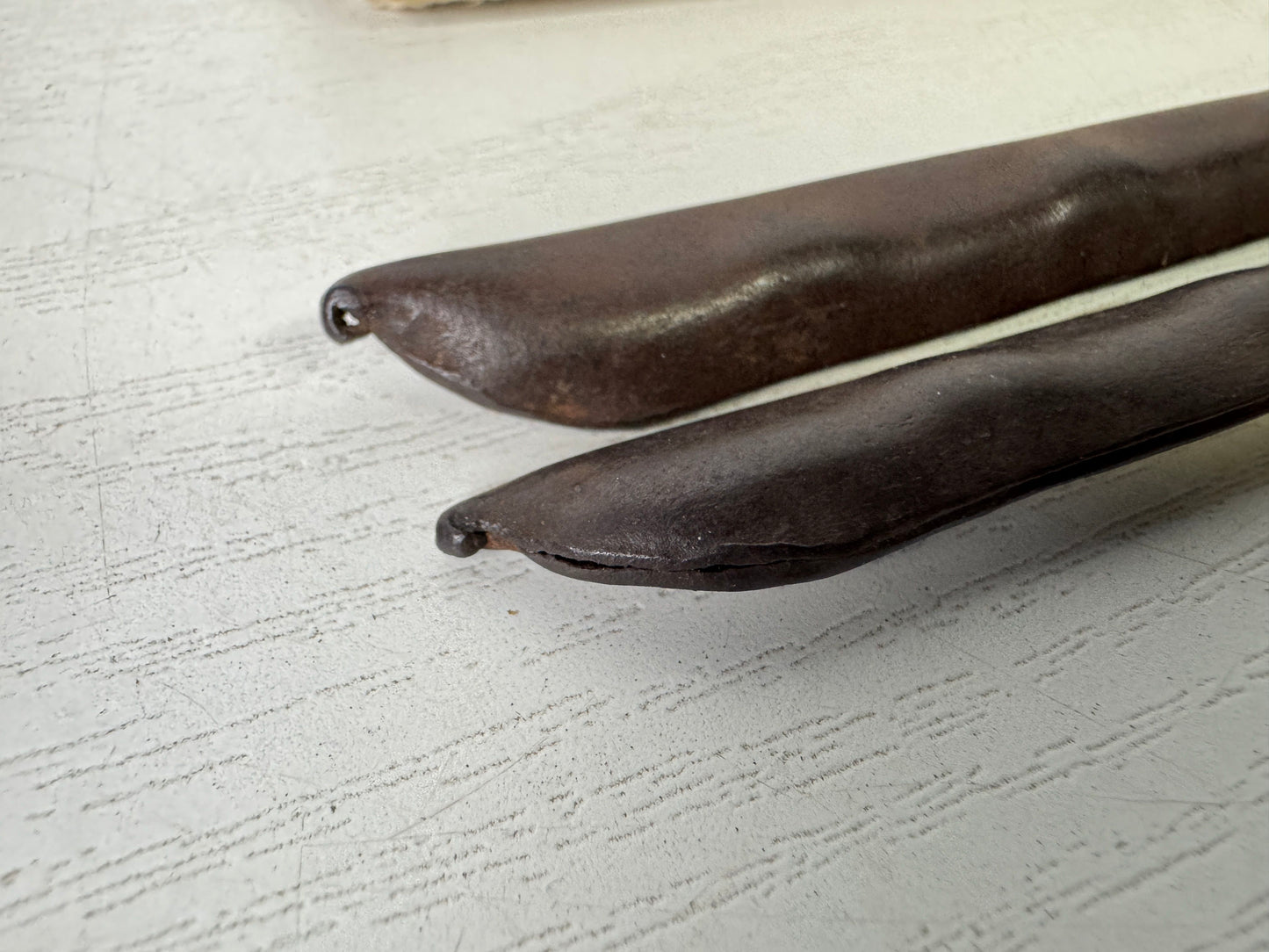 Y9977 HIBASHI Iron chopsticks fire tongs Japan Tea Ceremoy utensils antique