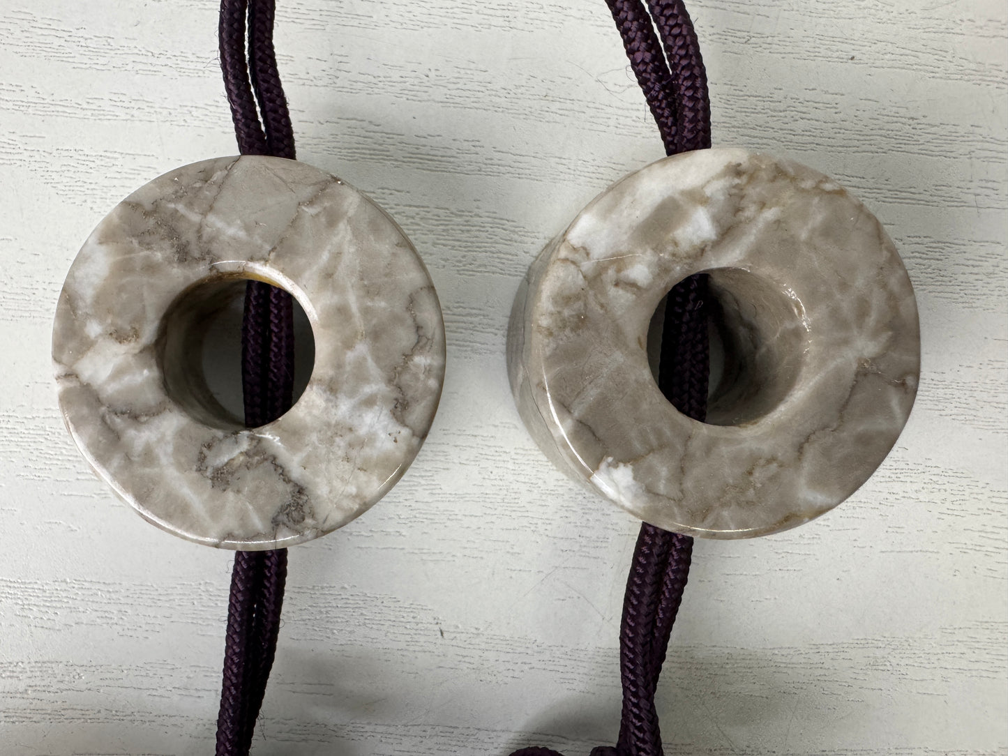 Y9981 FUCHIN Donut-shaped box Japan antique kakejiku Hanging Scroll Weight decor