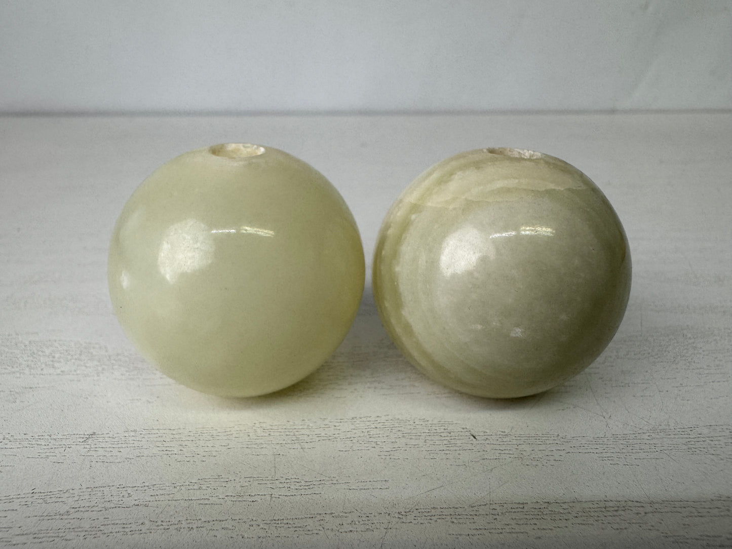 Y9982 FUCHIN Onyx round ball box Japan antique kakejiku Hanging Scroll Weight