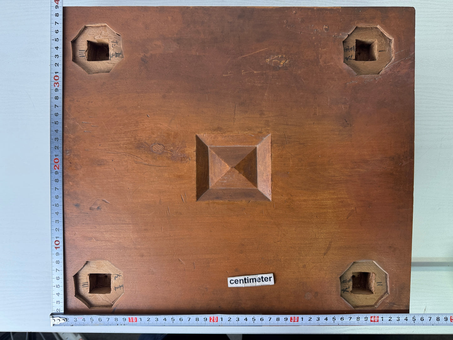 Y9985 GO wood board with legs strategy game Igo shogi Japan antique traditional