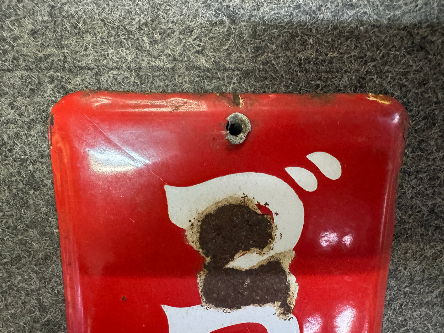 Y9995 SIGNBOARD Enamel sign Norshin fever reducer Japan antique wall interior