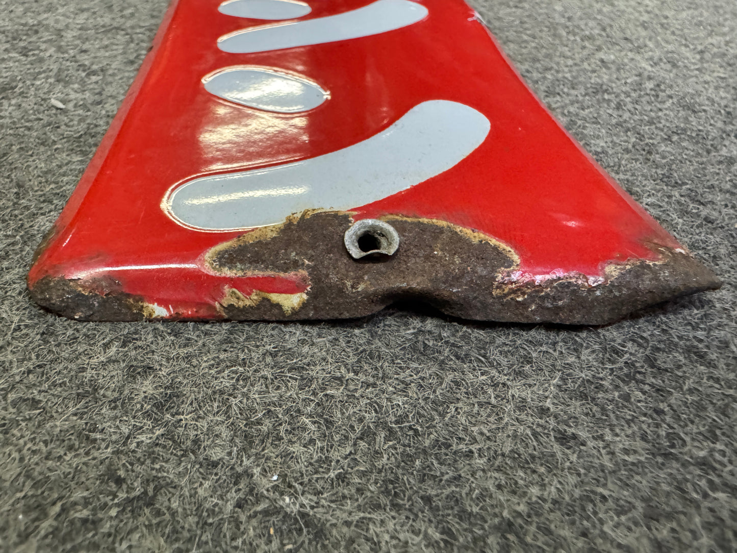 Y9995 SIGNBOARD Enamel sign Norshin fever reducer Japan antique wall interior