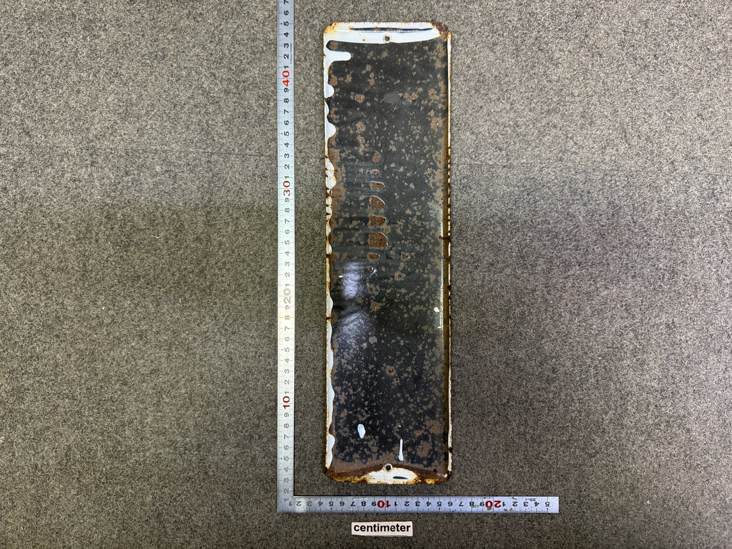 Y9996 SIGNBOARD Enamel sign crime prevention Police Japan antique wall interior