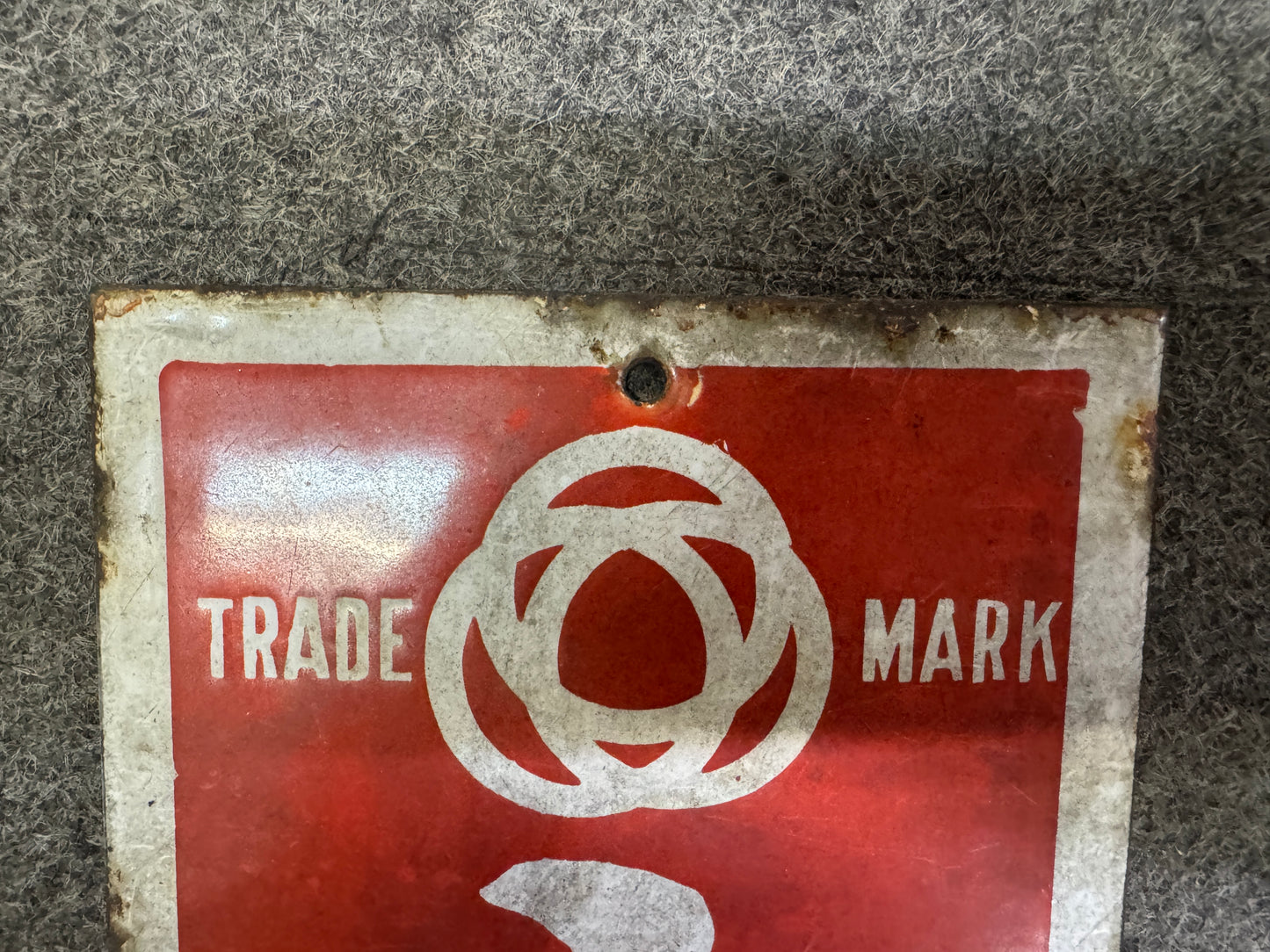 Y9997 SIGNBOARD Enamel sign Mitsuwa Soap Japan antique wall interior store decor