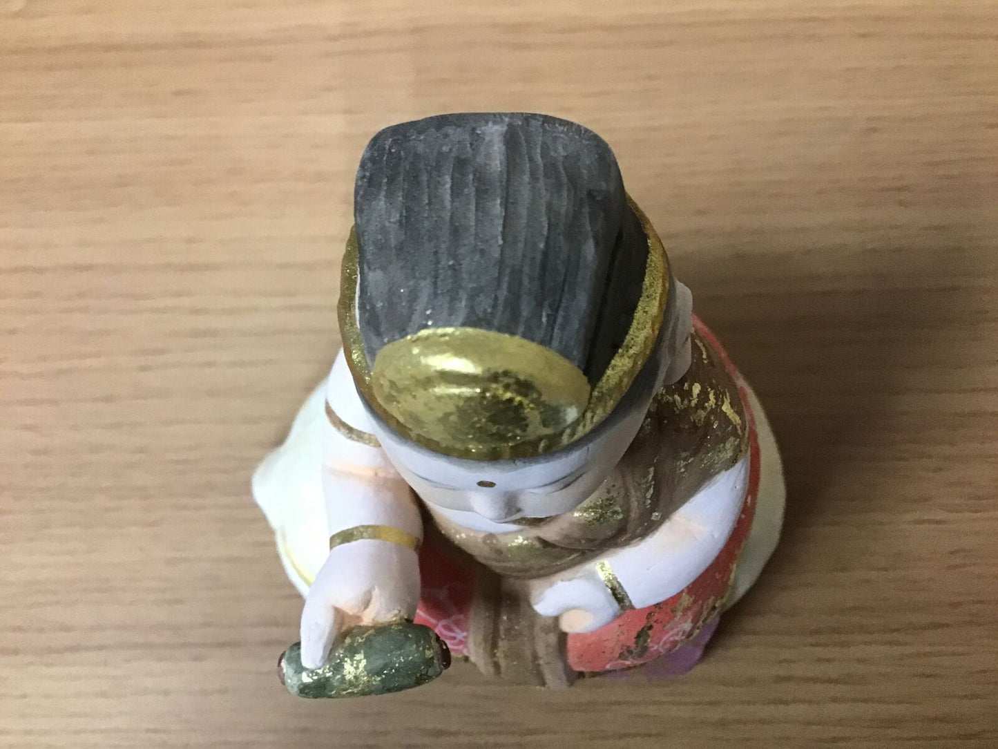 Y0439 OKIMONO Fugen Bosatsu signed box Japanese antique statue figure Japan