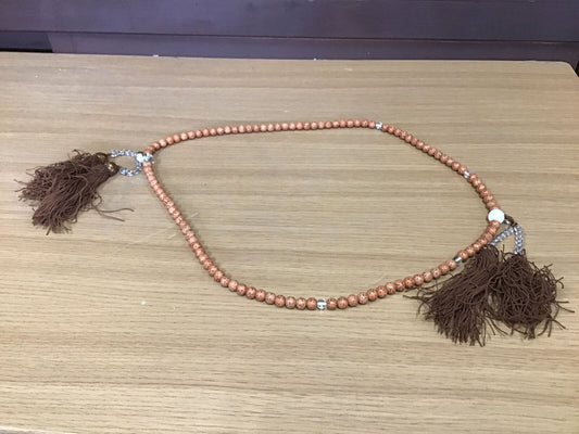 Y0455 JUZU Nuts rosary amulet collectible Japanese Buddhist Prayer Beads