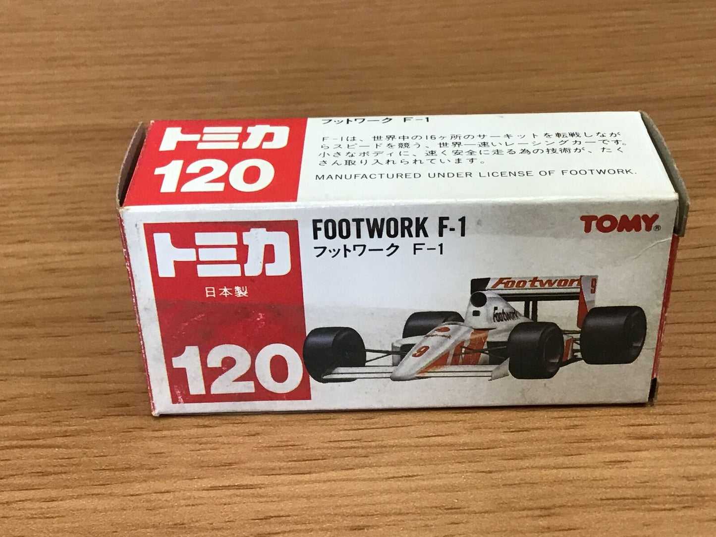 Y0116 TOMICA footwork F-1 seal with Red box TAKARA TOMY vintage car from Japan