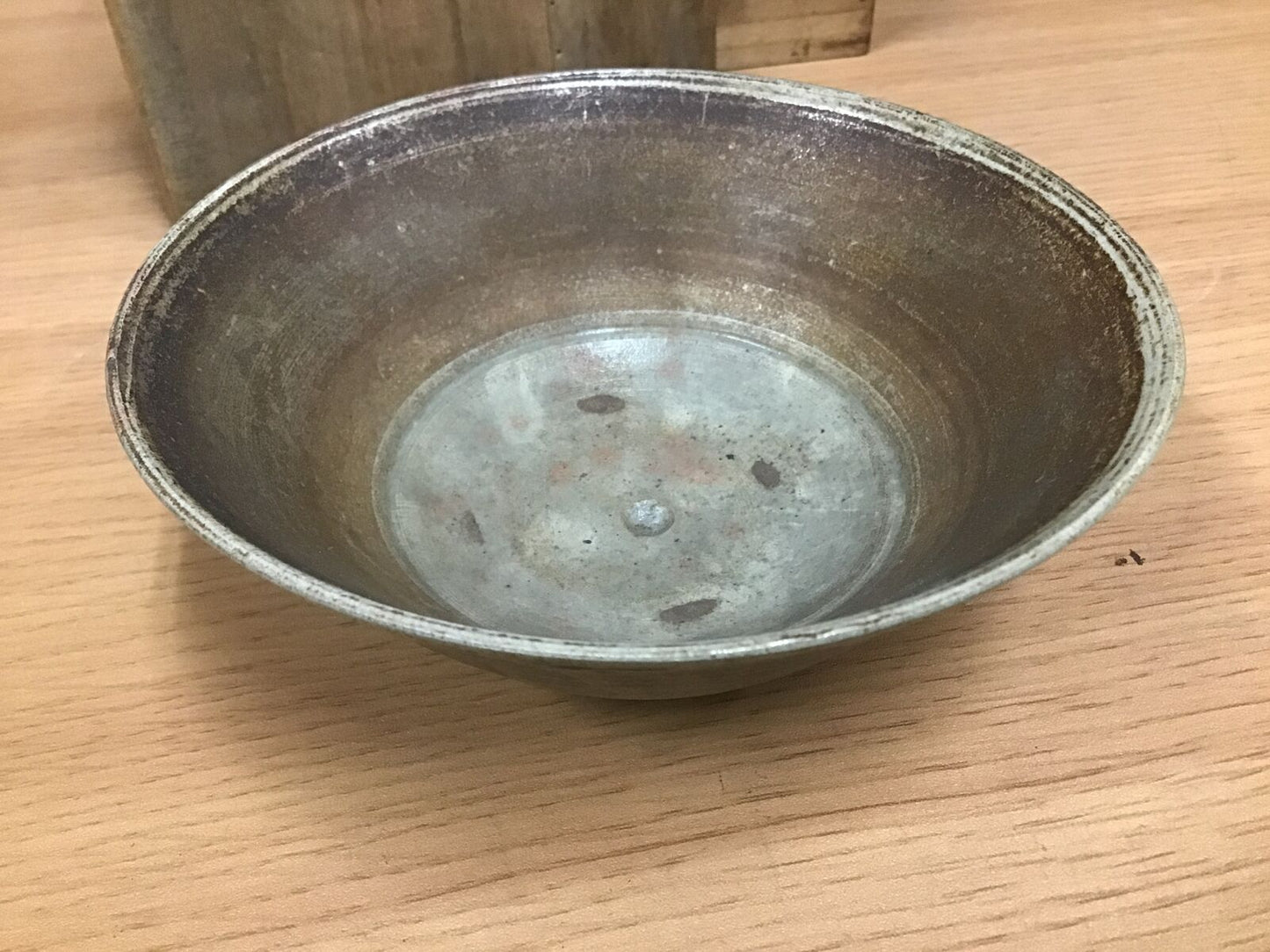 Y0913 CHAWAN Totoya Korean tea ceremony bowl box pottery antique vintage
