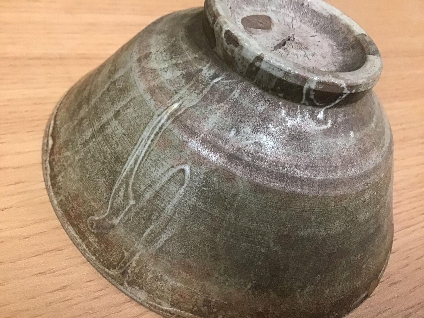 Y0913 CHAWAN Totoya Korean tea ceremony bowl box pottery antique vintage