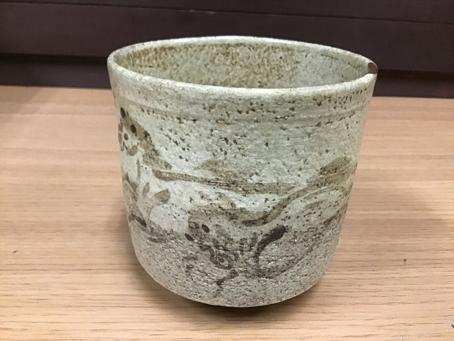 Y0423 CHAWAN Souma-ware tsutsu tube kintsugi Japanese Tea Ceremony bowl pottery