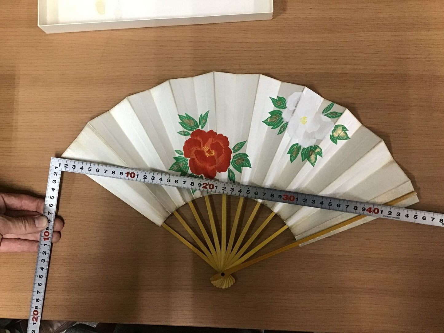 Y0411 OUGI Folding Hand Fan dancing classical Japanese vintage Japan antique