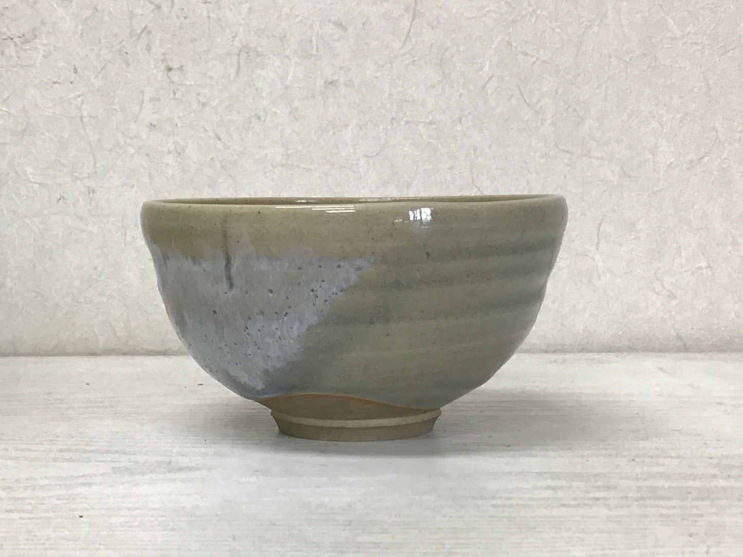 Y1277 CHAWAN Seto-ware signed Japanese Tea Ceremony bowl pottery Japan