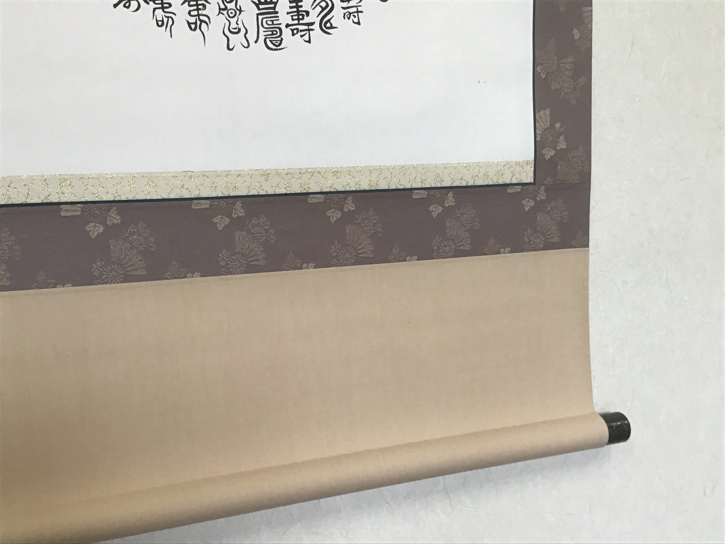 Y1352 KAKEJIKU Calligraphy signed box 152x62cm Japanese hanging scroll