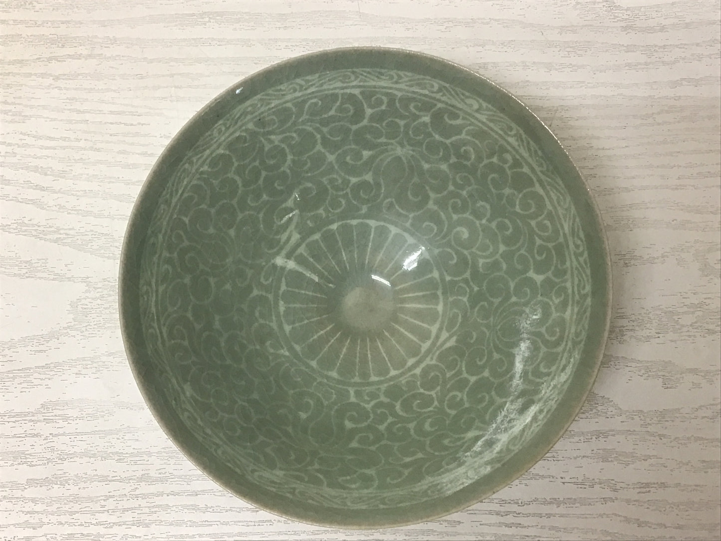 Y1407 CHAWAN Kaigou Ryu Human National Treasure signed box bowl pottery Korea Asia