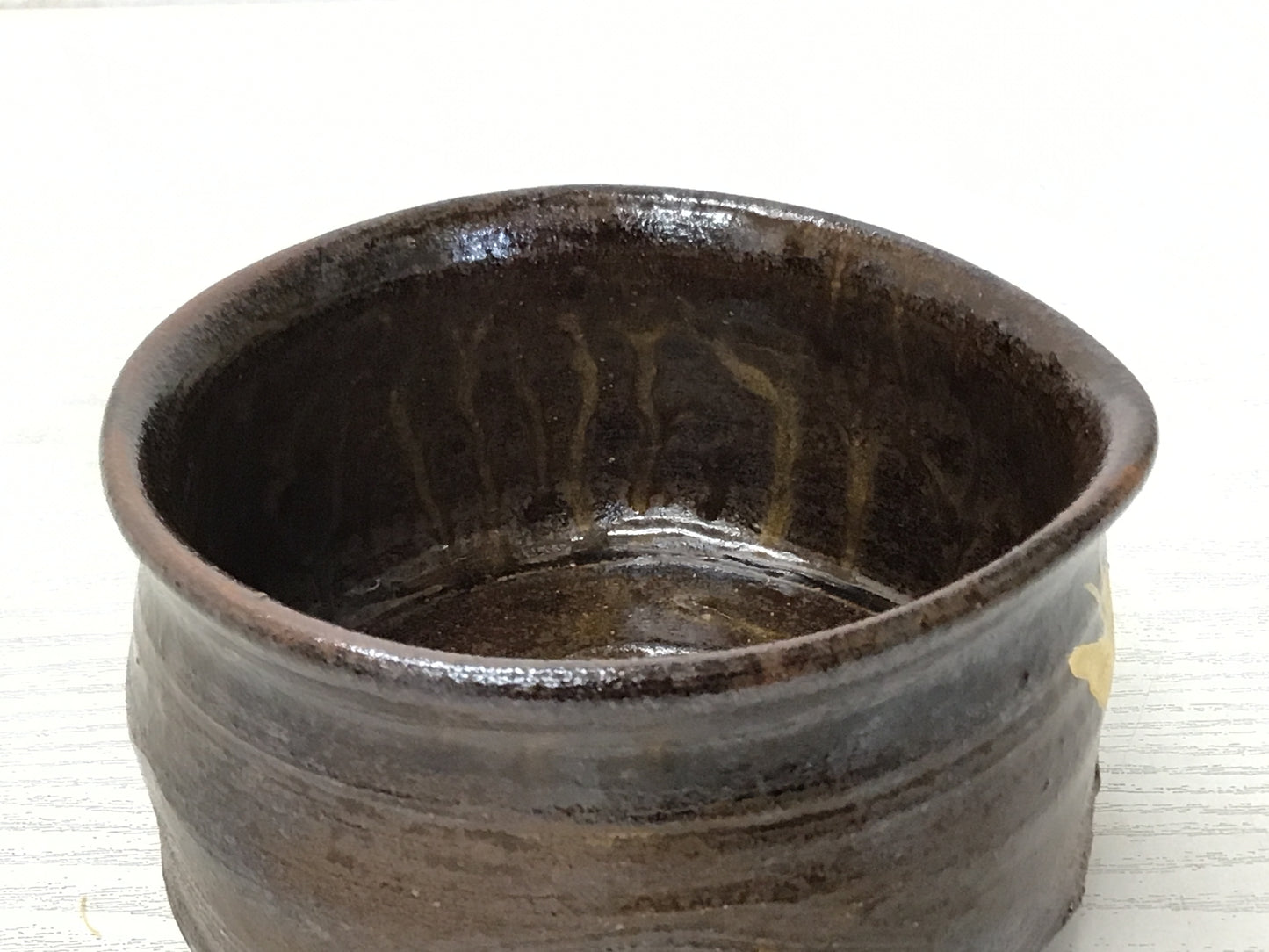 Y1557 CHAWAN Seto-ware signed box Japanese bowl pottery Japan tea ceremony