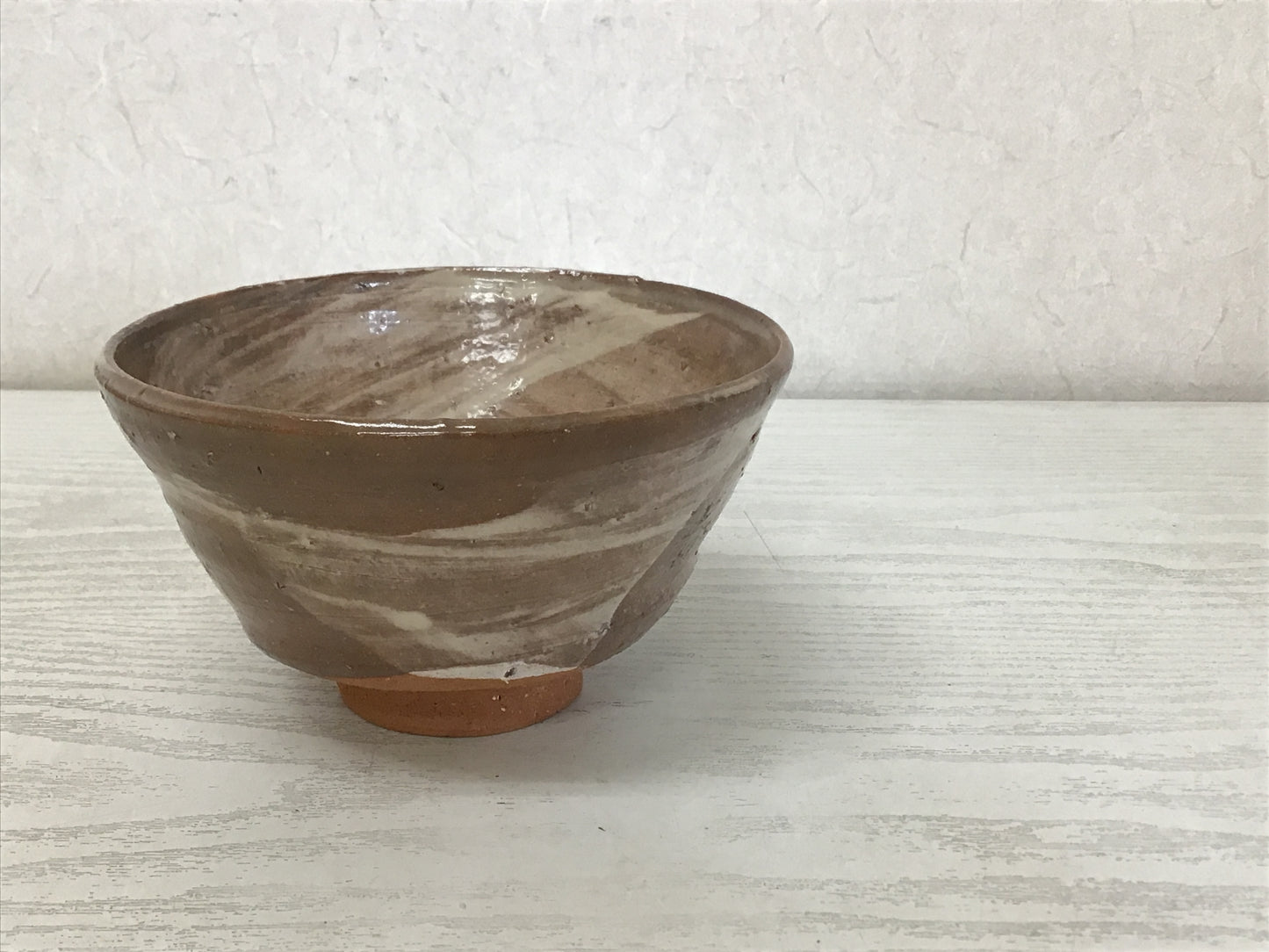 Y1566 CHAWAN Seto-ware signed box Japanese bowl pottery Japan tea ceremony