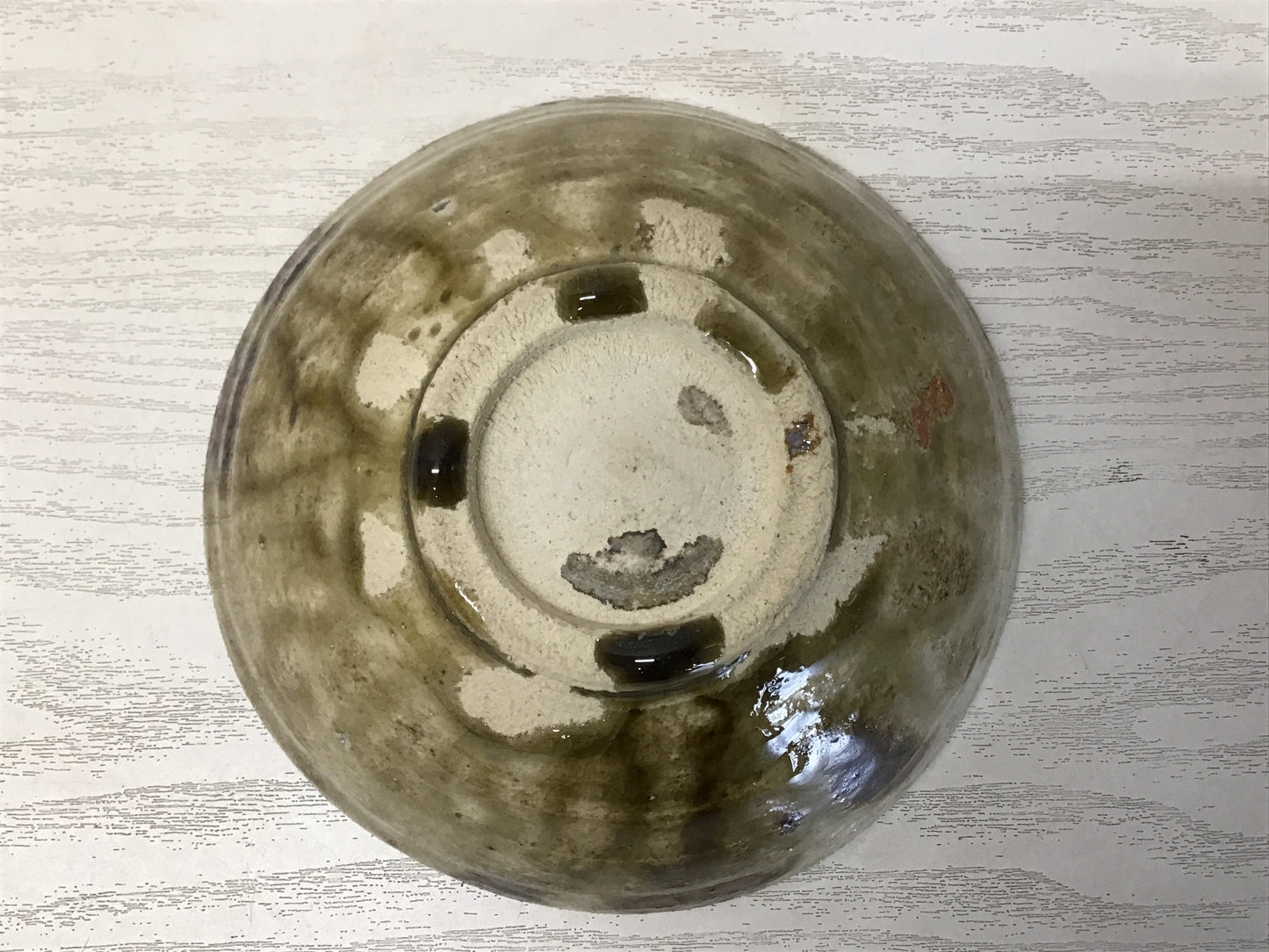 Y1583 CHAWAN Seto-ware signed box Japanese bowl pottery Japan tea ceremony