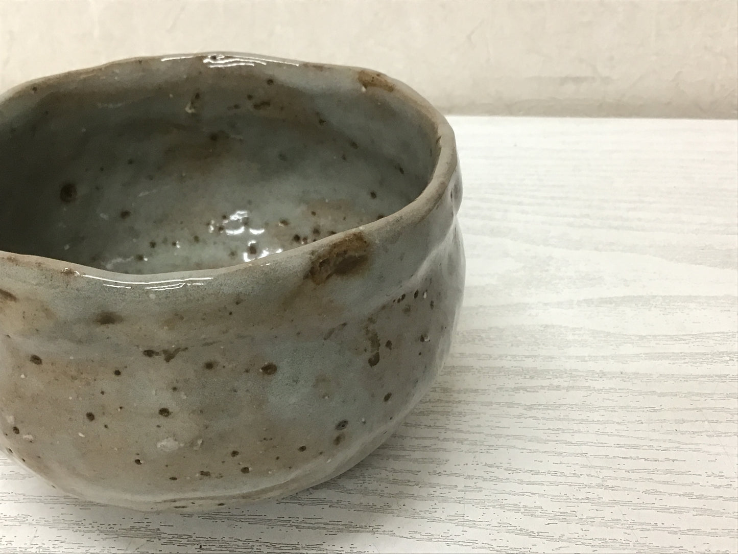 Y1599 CHAWAN Banko-ware signed box writing Japanese bowl pottery tea ceremony