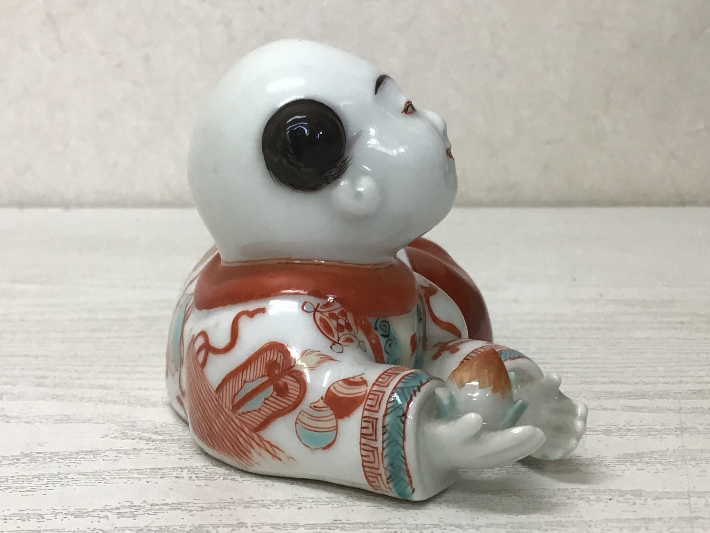 Y1608 OKIMONO Arita-ware Imaemon figure figurine signed box Japanese antique