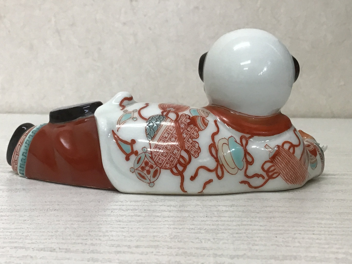 Y1608 OKIMONO Arita-ware Imaemon figure figurine signed box Japanese antique