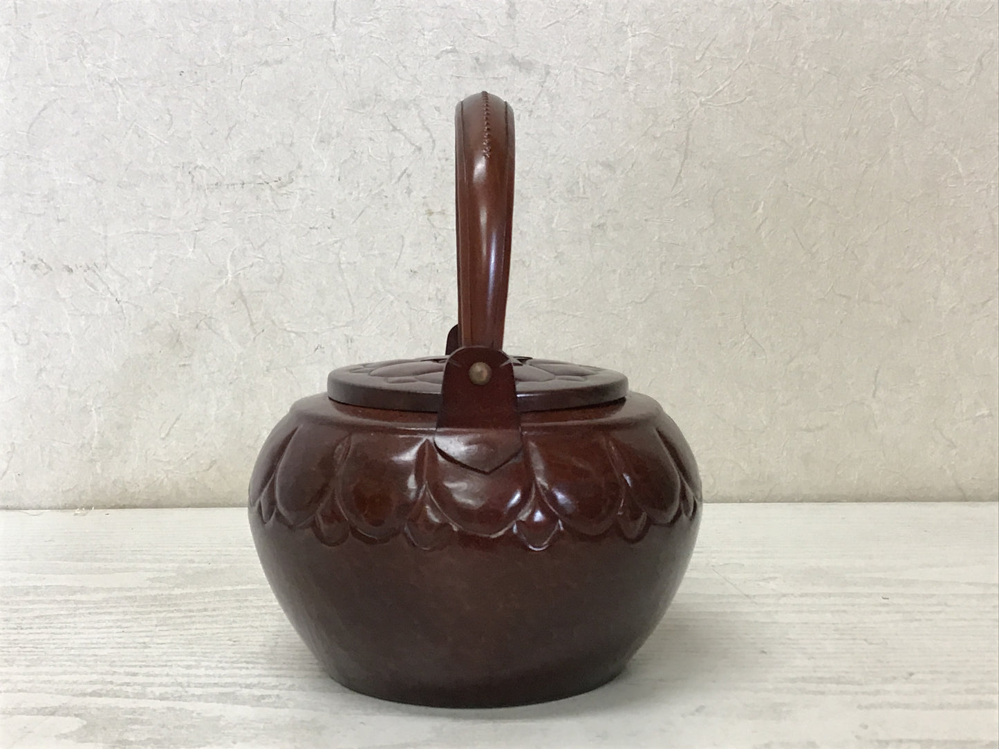 Y1719 TEA POT Copper Kettle Japanese Tea Ceremony antique teapot Japan