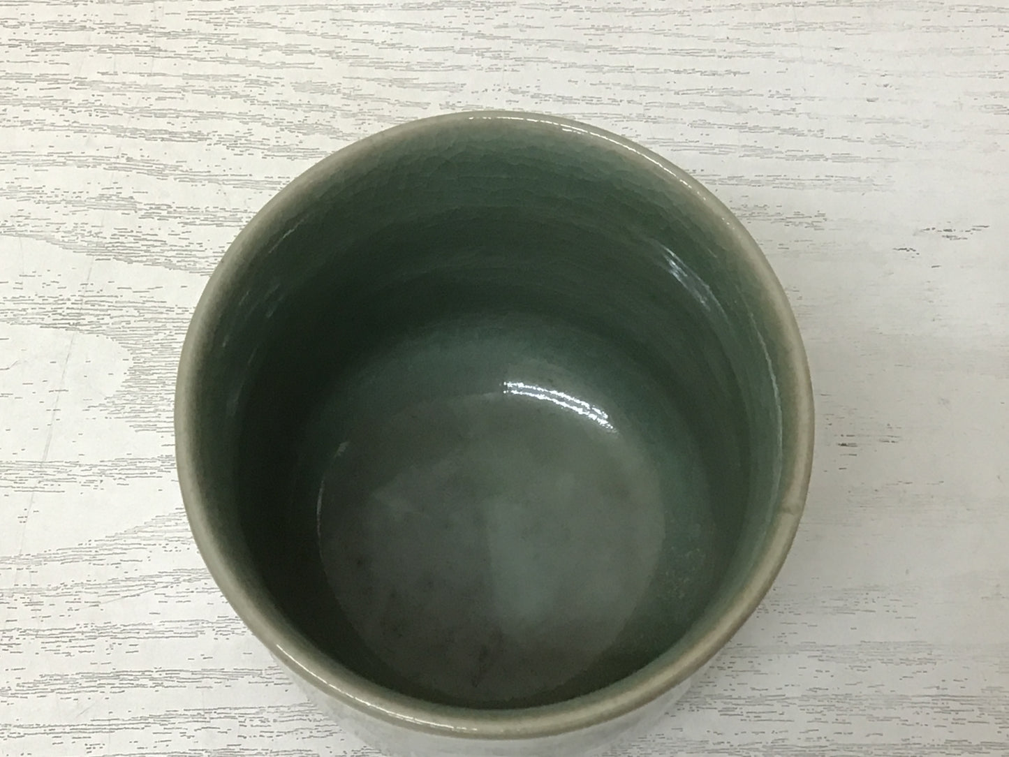 Y1789 CHAWAN Goryeo celadon Ryu Kaigo signed box Japan bowl pottery tea ceremony