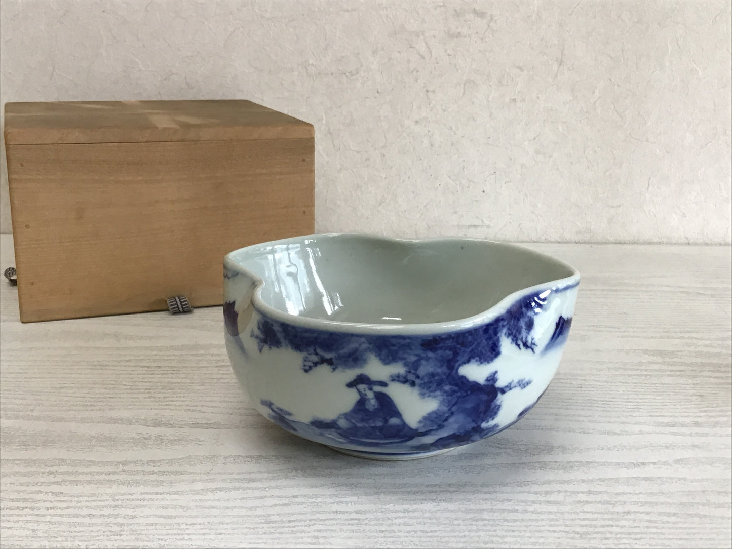 Y1819 CHAWAN Yosamu-ware signed box Japanese bowl pottery Japan tea ceremony