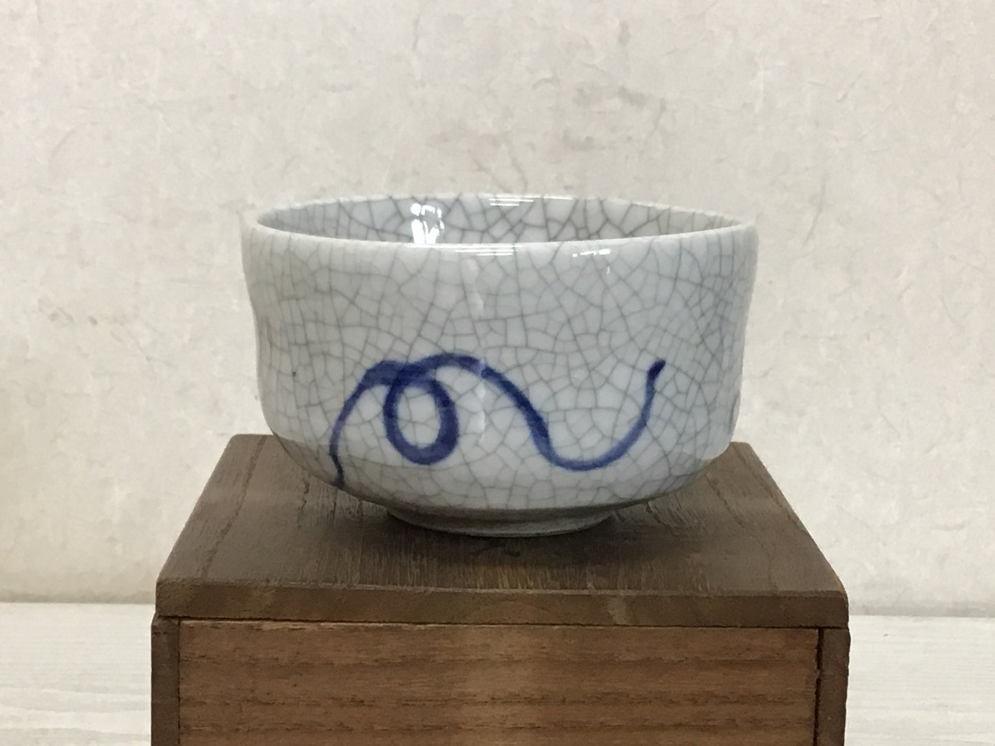 Y1829 CHAWAN Seto-ware box Japanese bowl pottery Japan tea ceremony