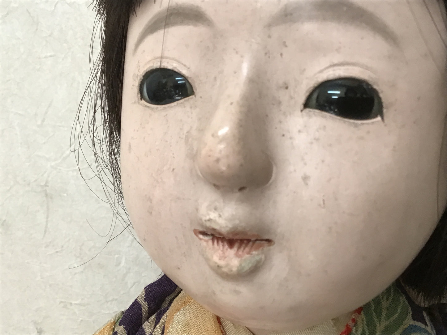Y1977 NINGYO Ichimatsu Doll girl toy signed box Japanese vintage antique