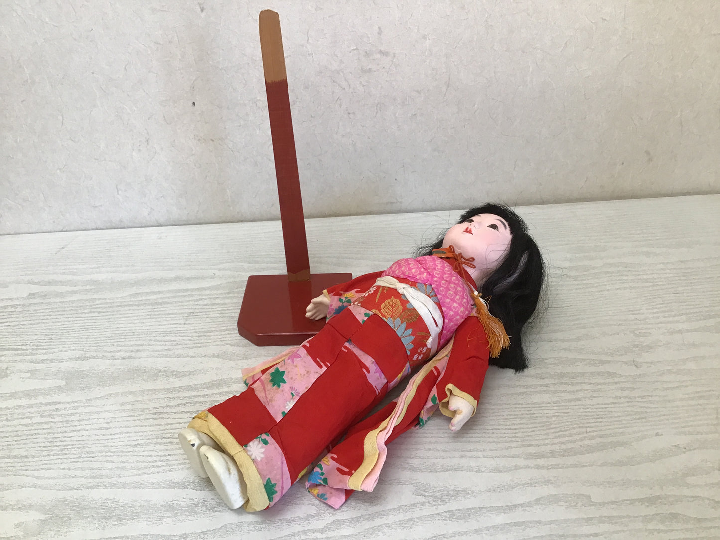 Y1978 NINGYO Ichimatsu Doll girl toy signed box Japanese vintage antique