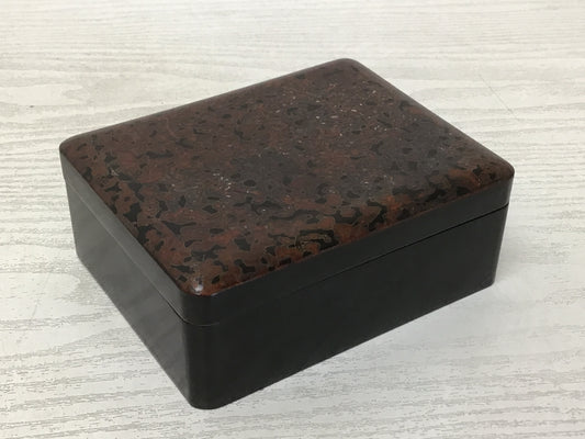 Y1995 BOX Wakasa-lacquer accessory case container Japanese antique Japan vintage