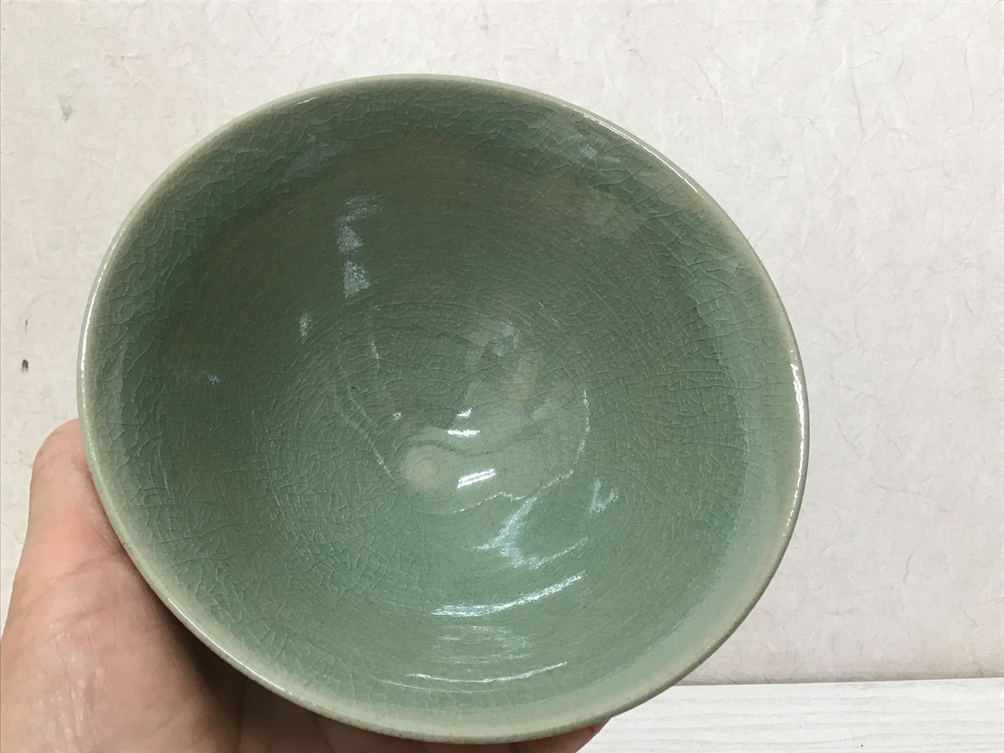Y2012 CHAWAN Korea Goryeo celadon signed box pottery bowl antique