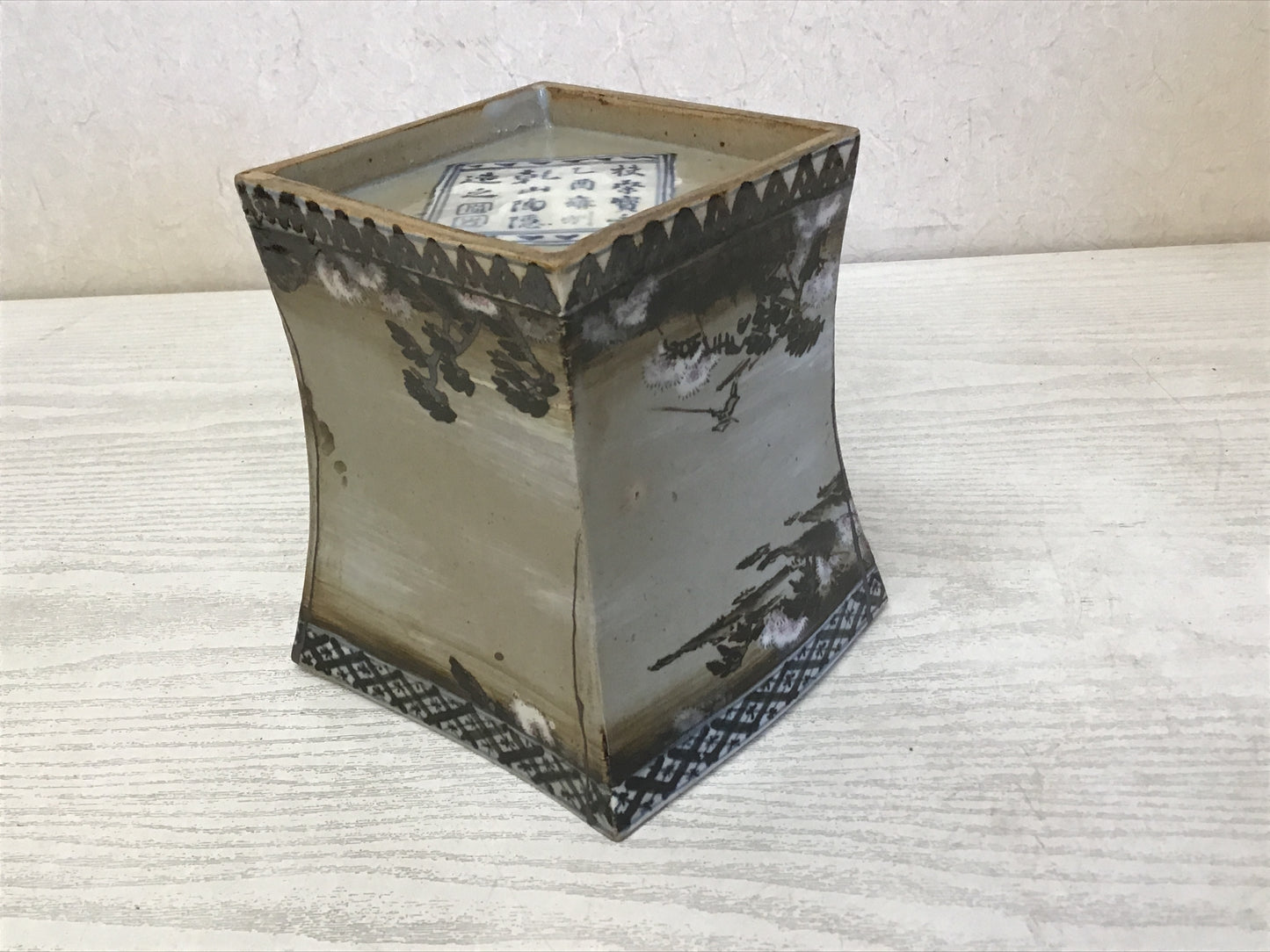 Y2051 MIZUSASHI Kenzan kintsugi box Japanese Tea Ceremony water pot container