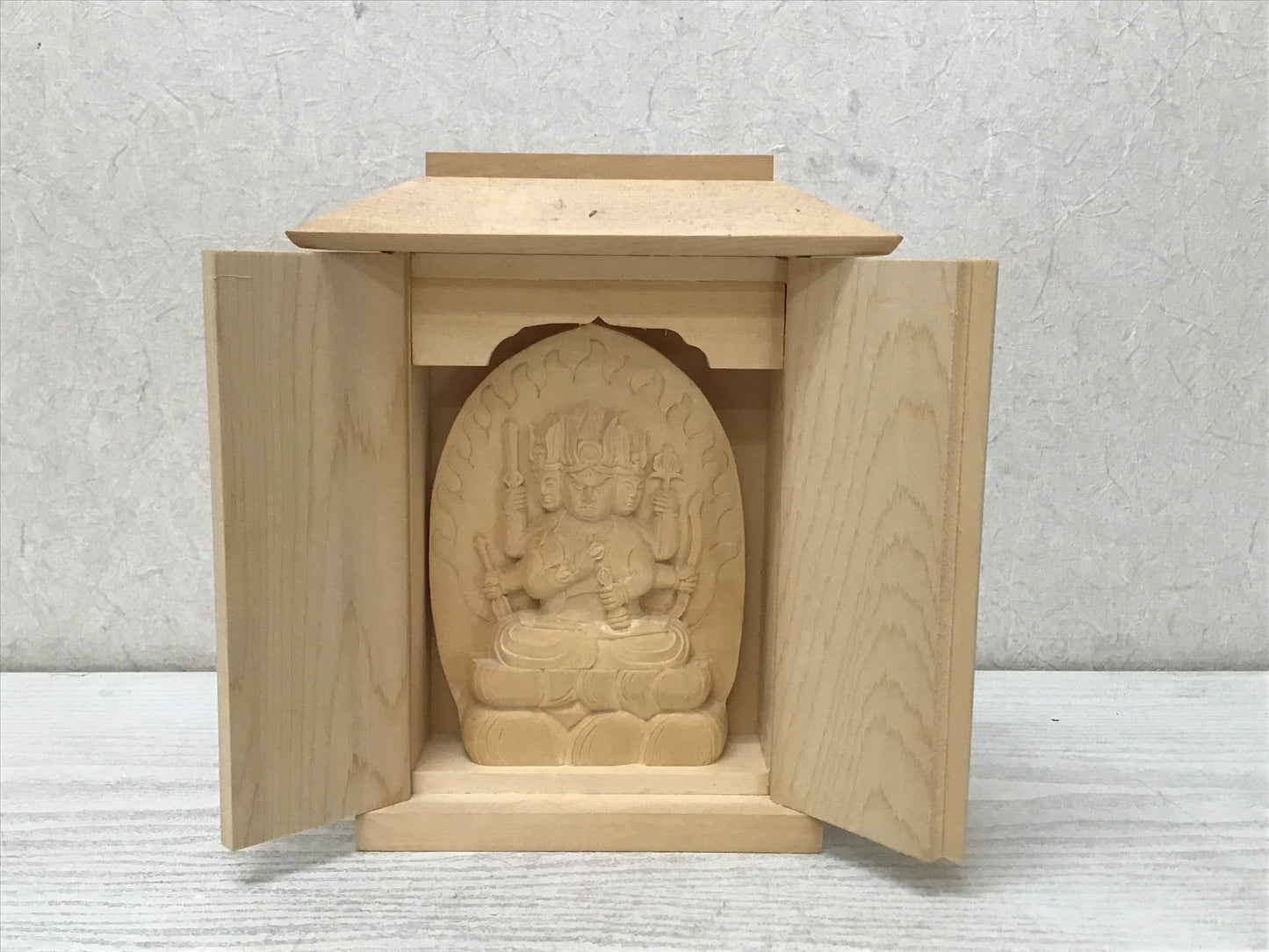 Y2060 STATUE Buddha image figurine wood carving shrine Japanese antique