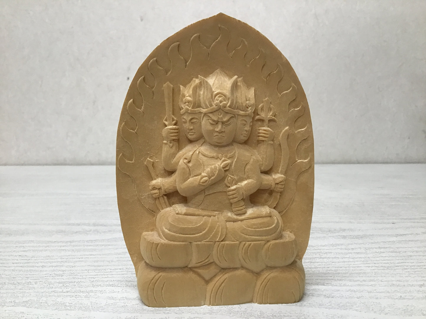 Y2060 STATUE Buddha image figurine wood carving shrine Japanese antique