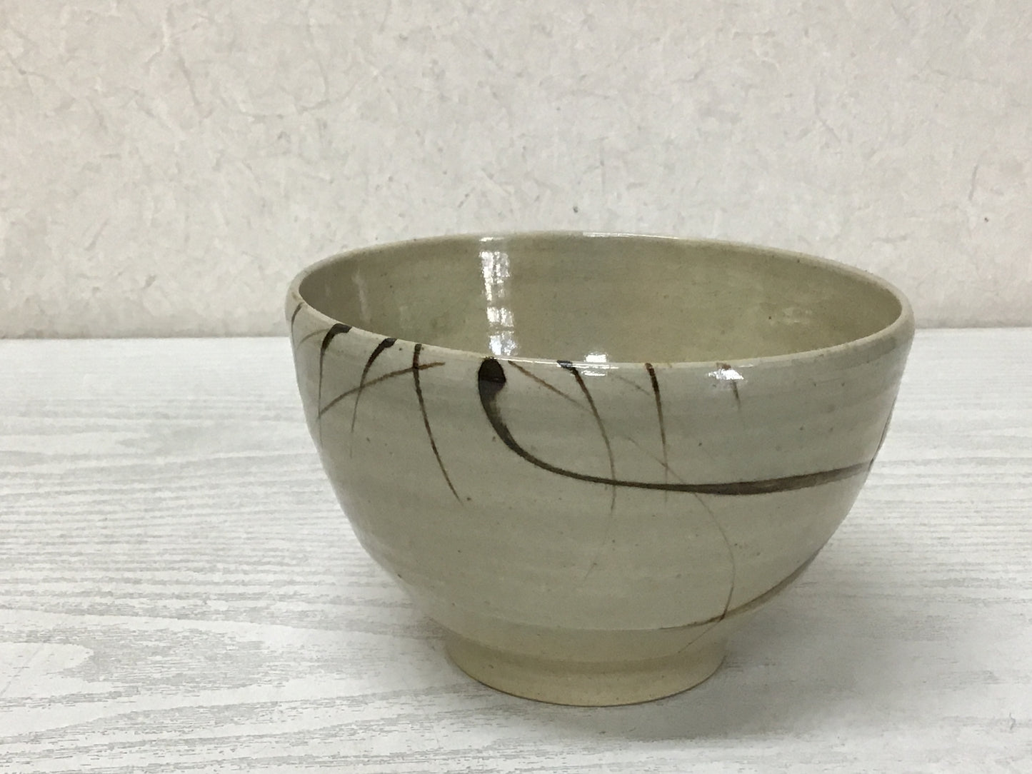 Y2150 CHAWAN Seto-ware signed box Japan pottery antique tea ceremony