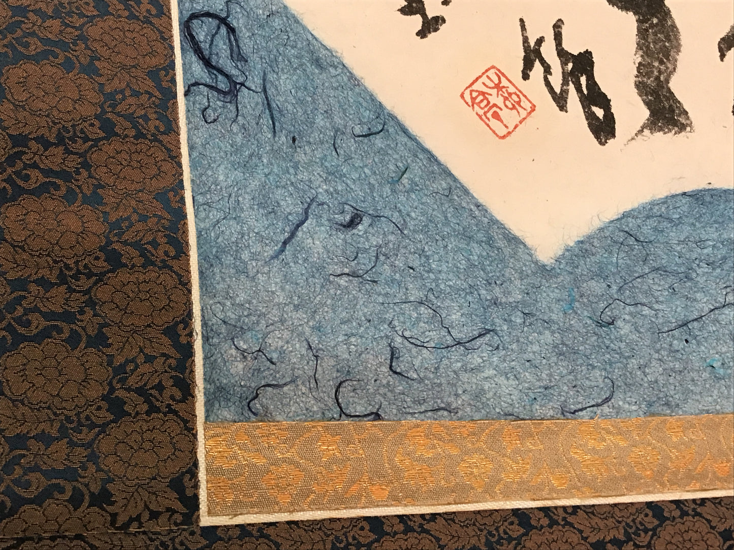 Y2163 KAKEJIKU Fan signed 106x50cm Japanese hanging scroll interior decor
