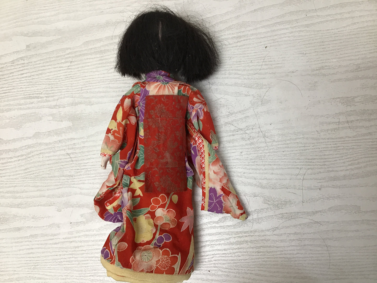 Y2221 NINGYO Ichimatsu Doll girl signed Iwatsuki Japanese vintage antique figure