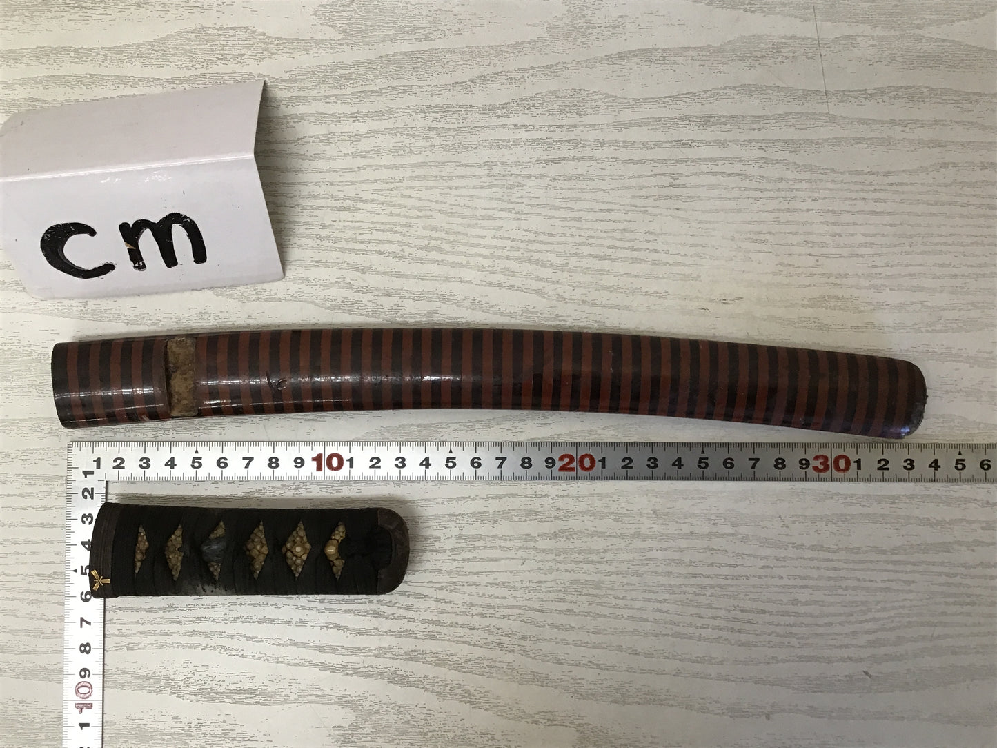 Y2280 TSUKA Japanese sword accouterment set Koshirae tsuba antique Katana