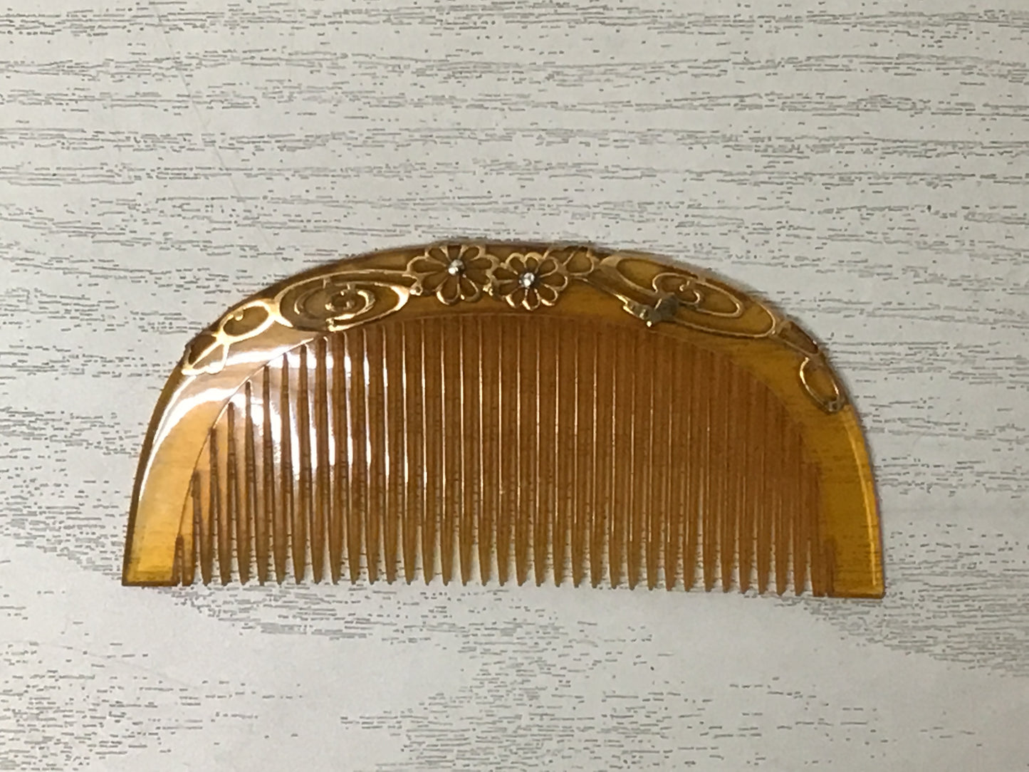Y2288 KOUGAI  Hair dressing tools comb Set box Japan antique kimono accessory