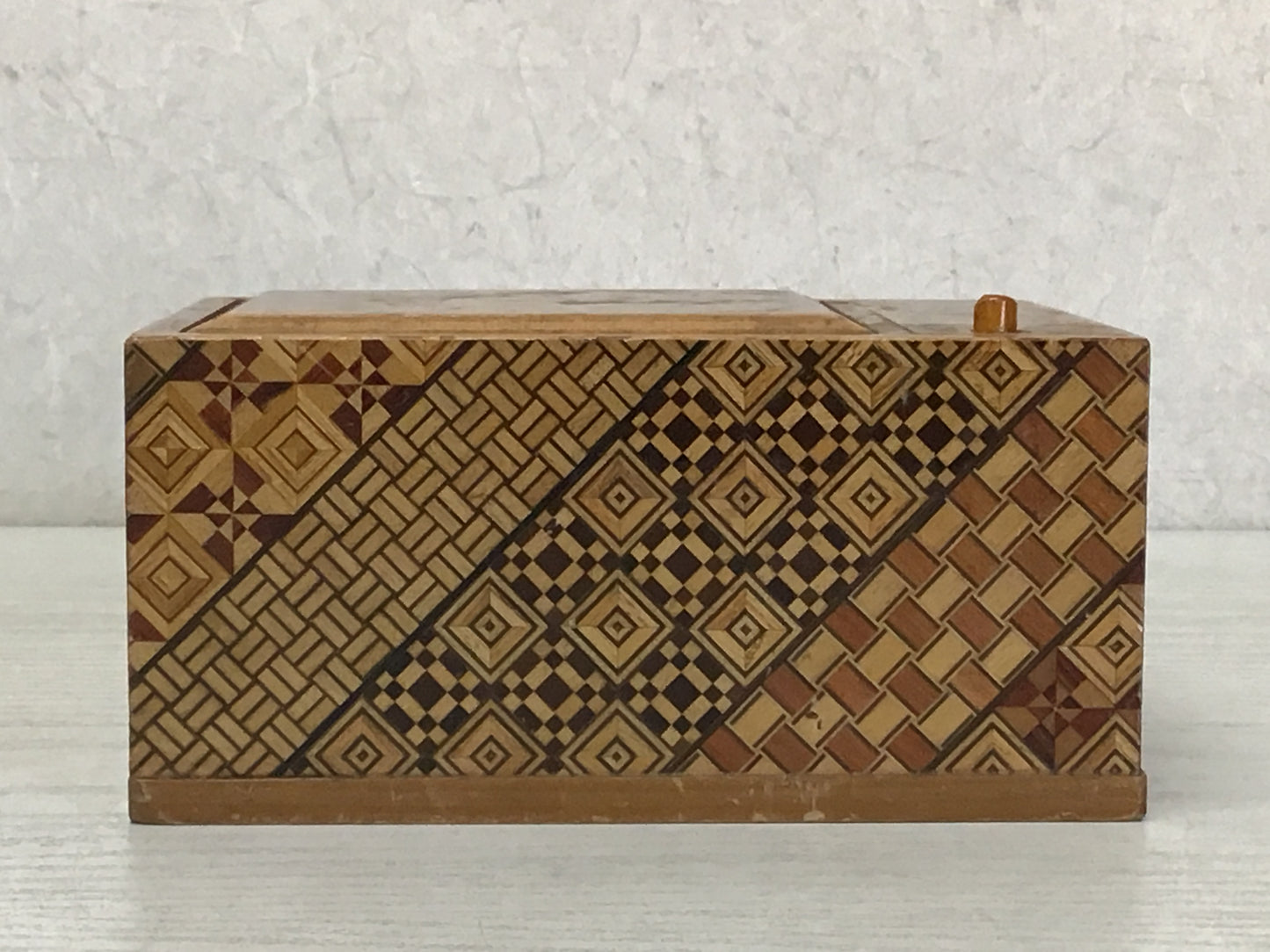 Y2335 BOX Hakone woodwork tobacco case storage interior Japan antique vintage